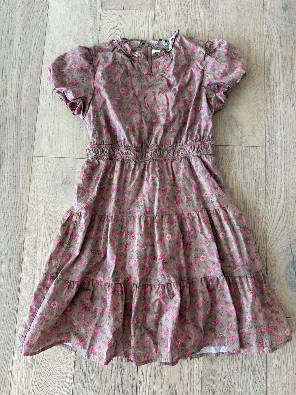 Shop the Mint Girls Dress Floral Beige Size 14/16